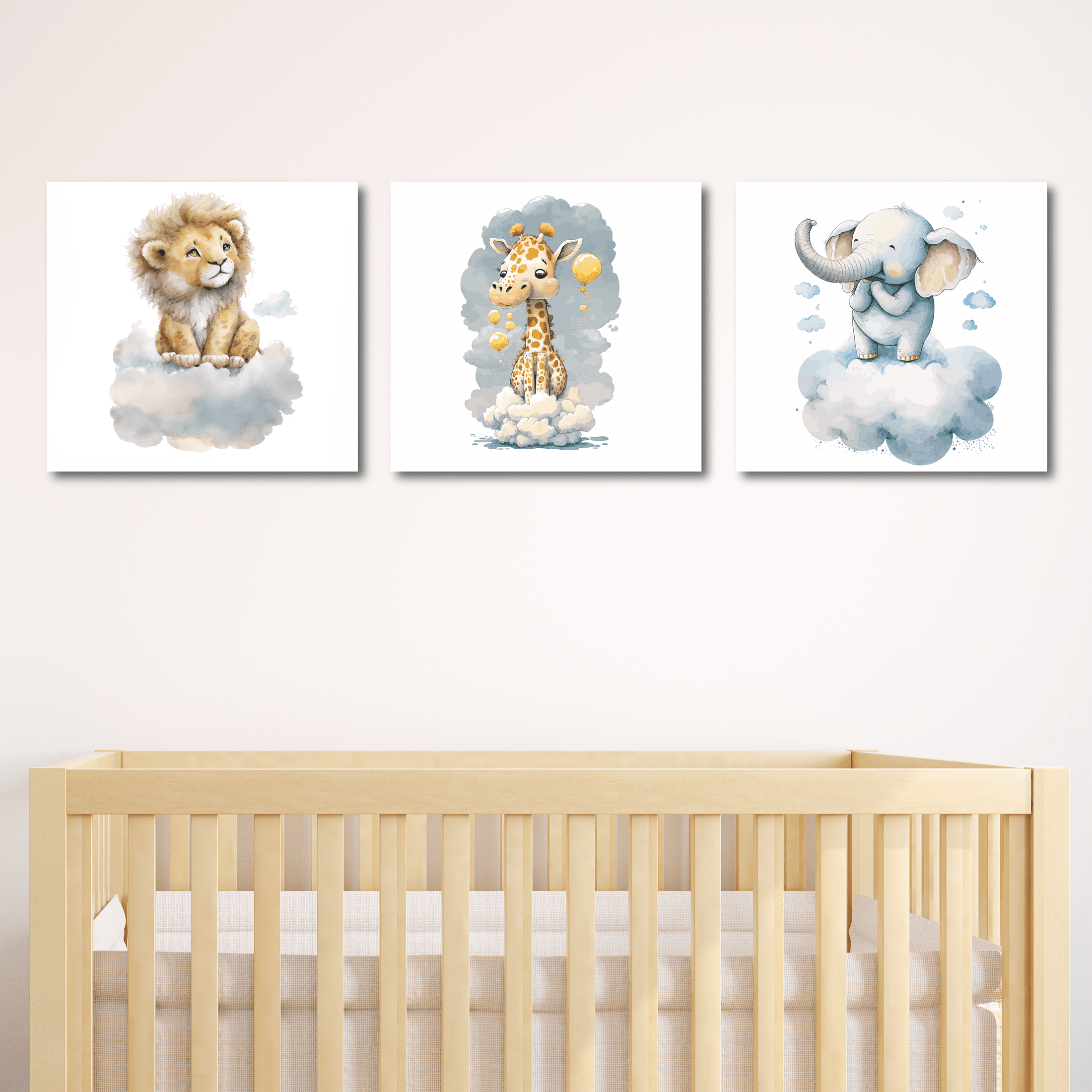 Animales Nube - 30x30cm - NEUTRO