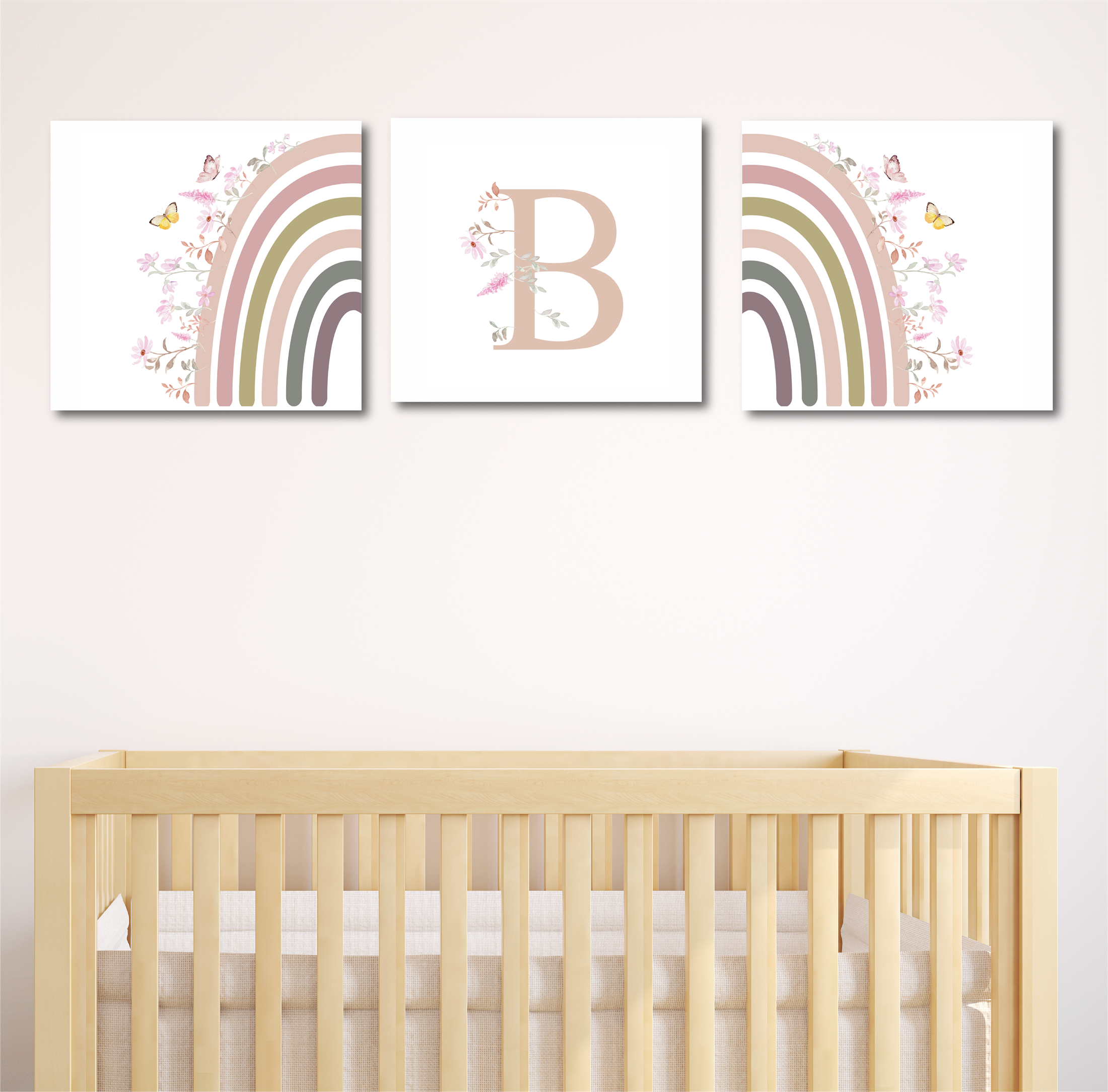 Arcoiris Y Mariposas - 50x50cm - NIÑA