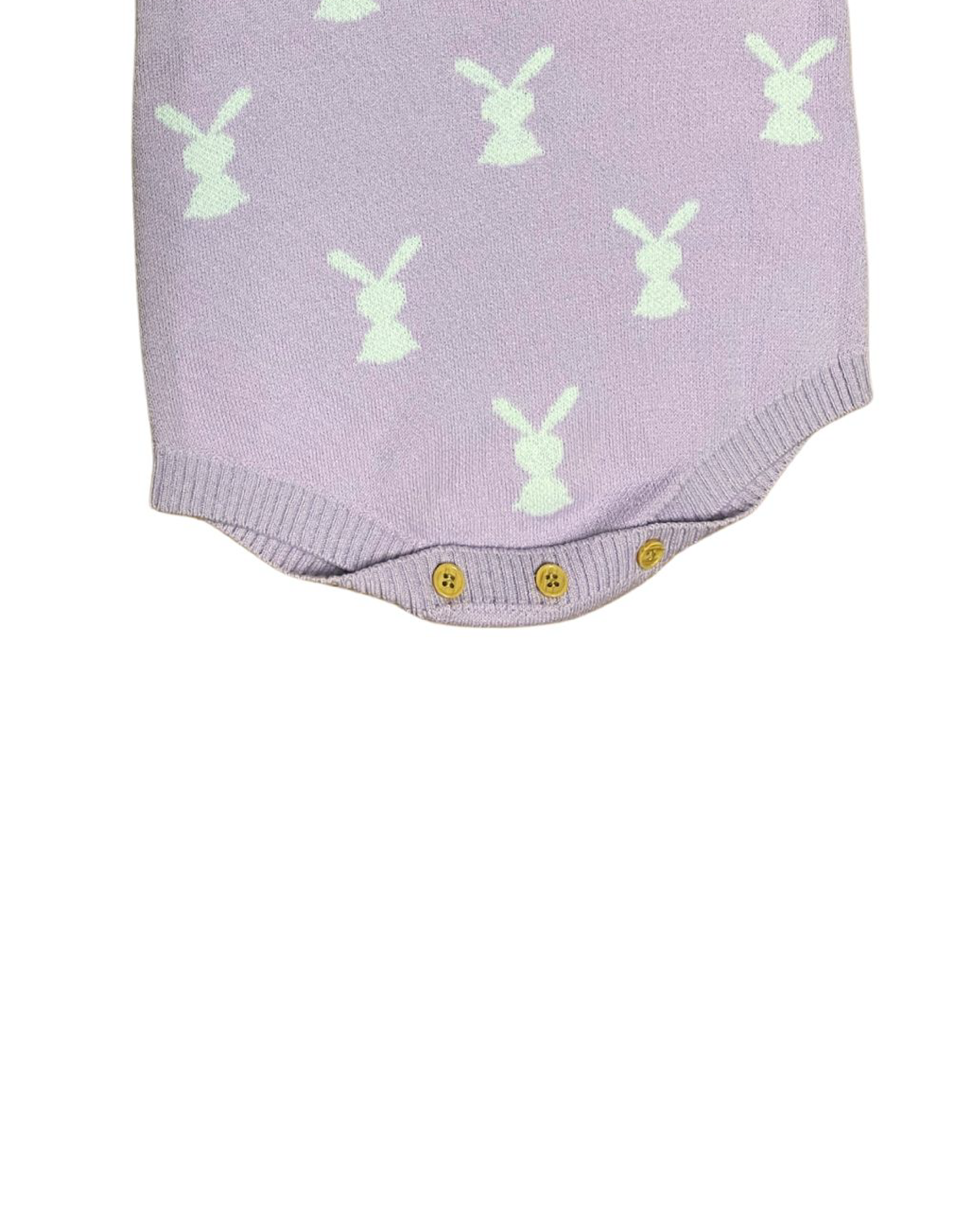Ropa Overoll punto conejo lila