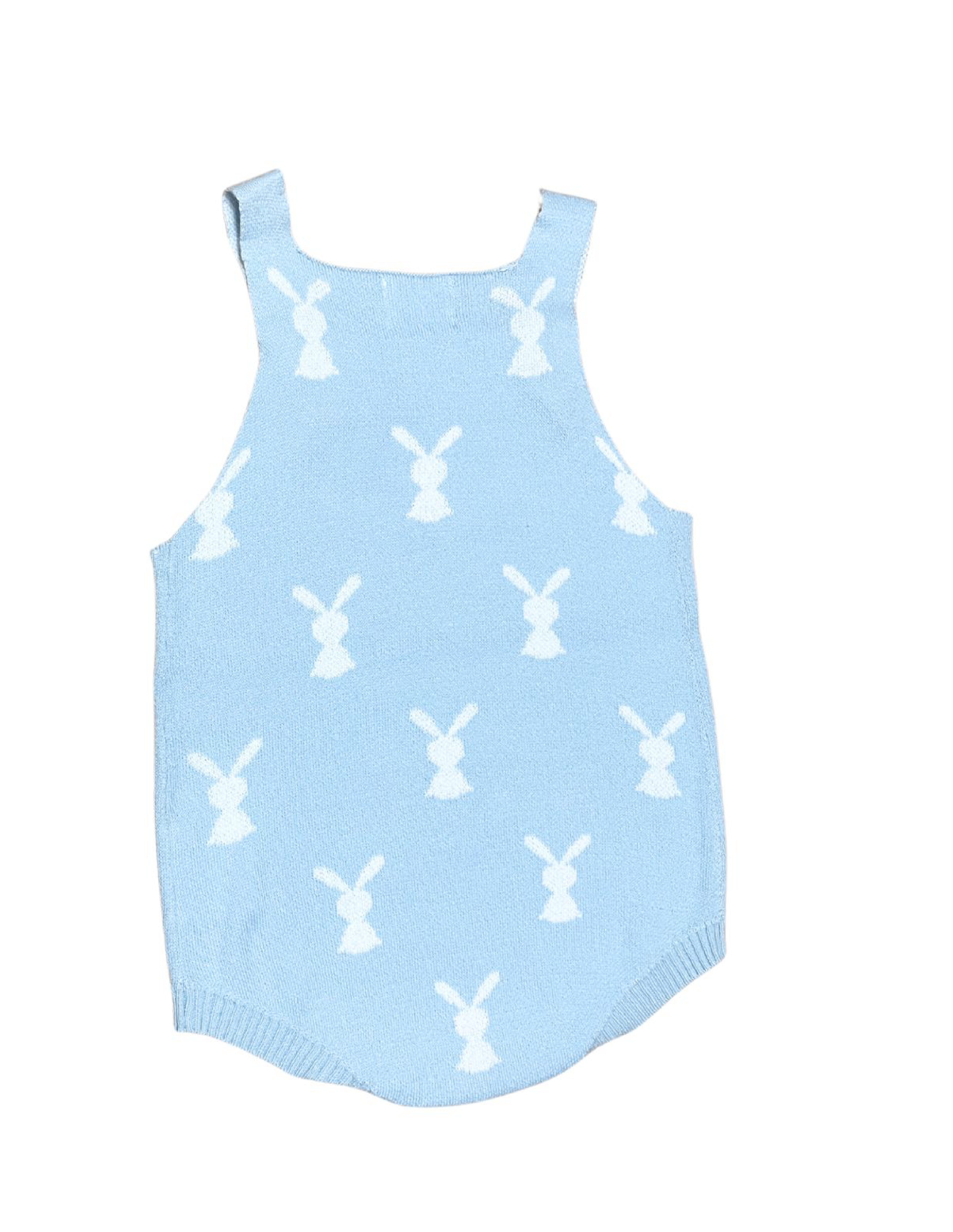 Ropa Overoll punto conejo azul