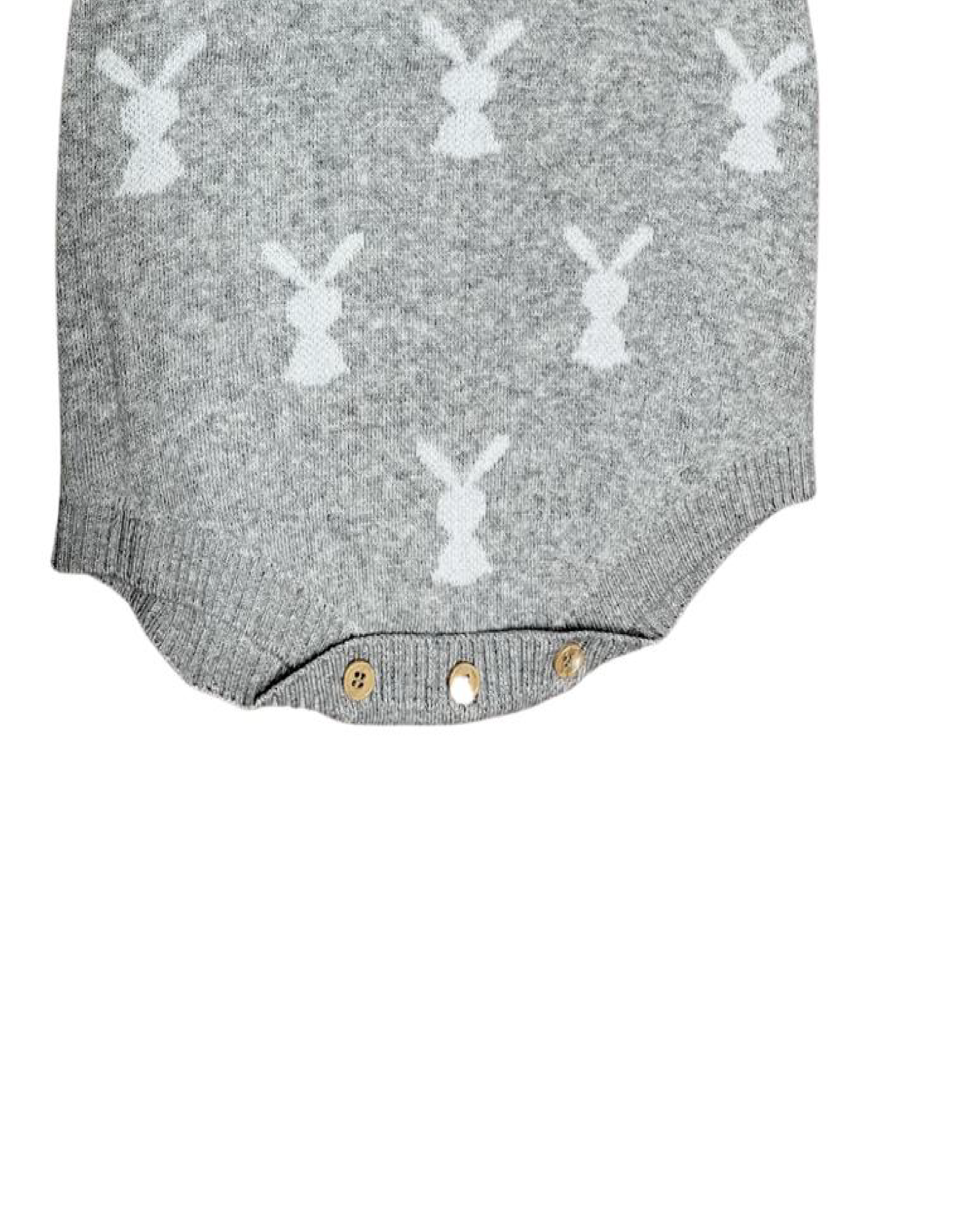 Ropa Overoll punto conejo gris