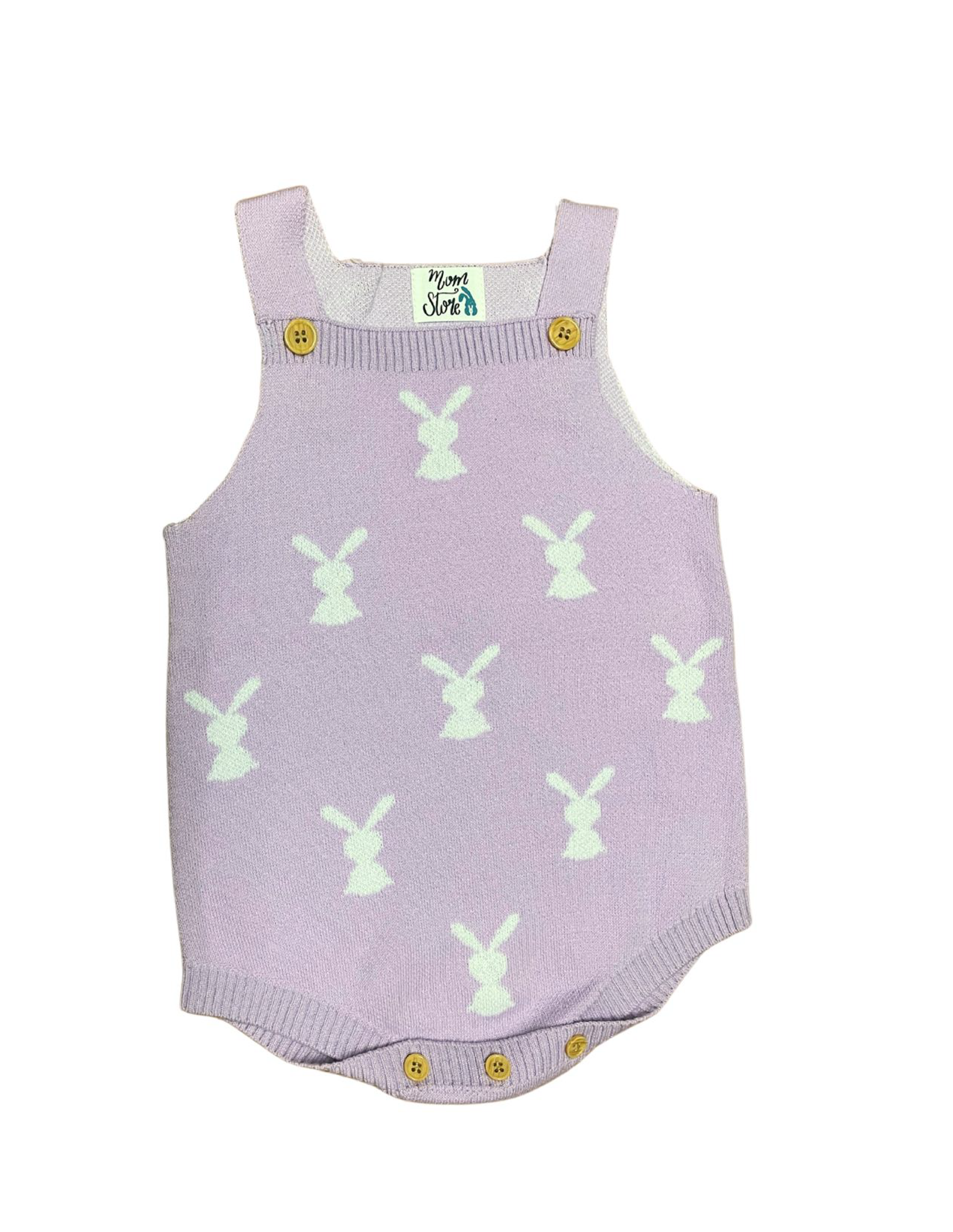 Ropa Overoll punto conejo lila