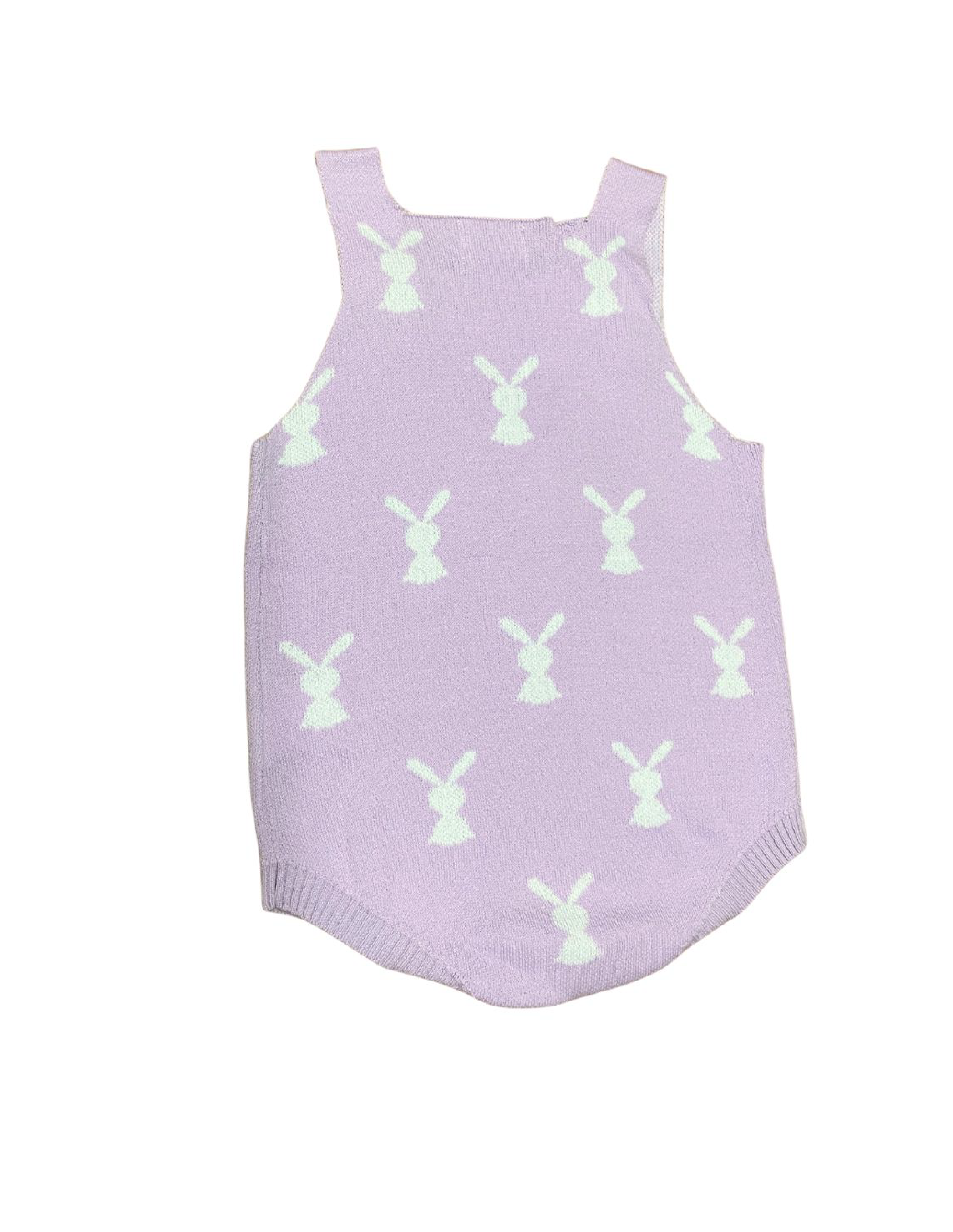 Ropa Overoll punto conejo lila