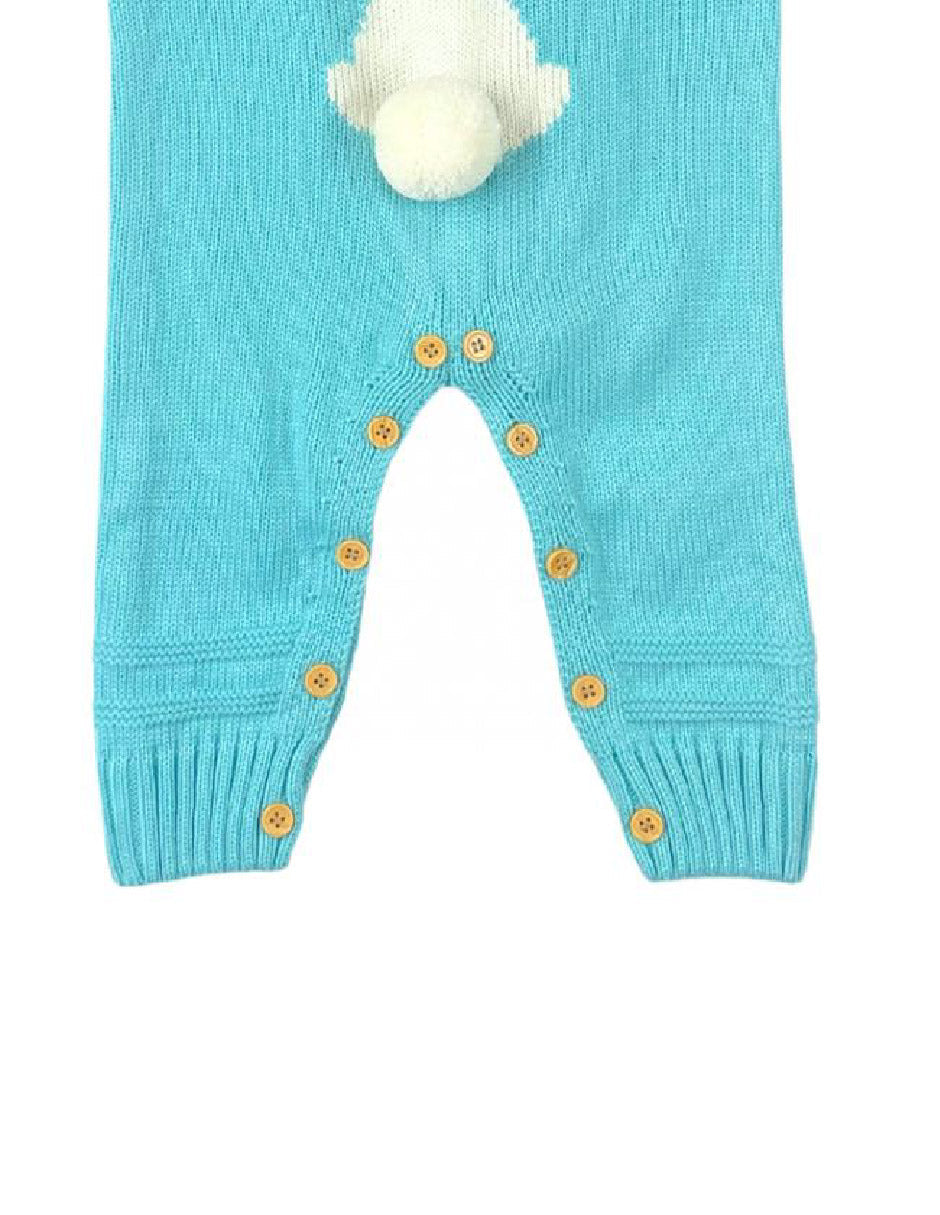 Ropa Mameluco conejo turqueza