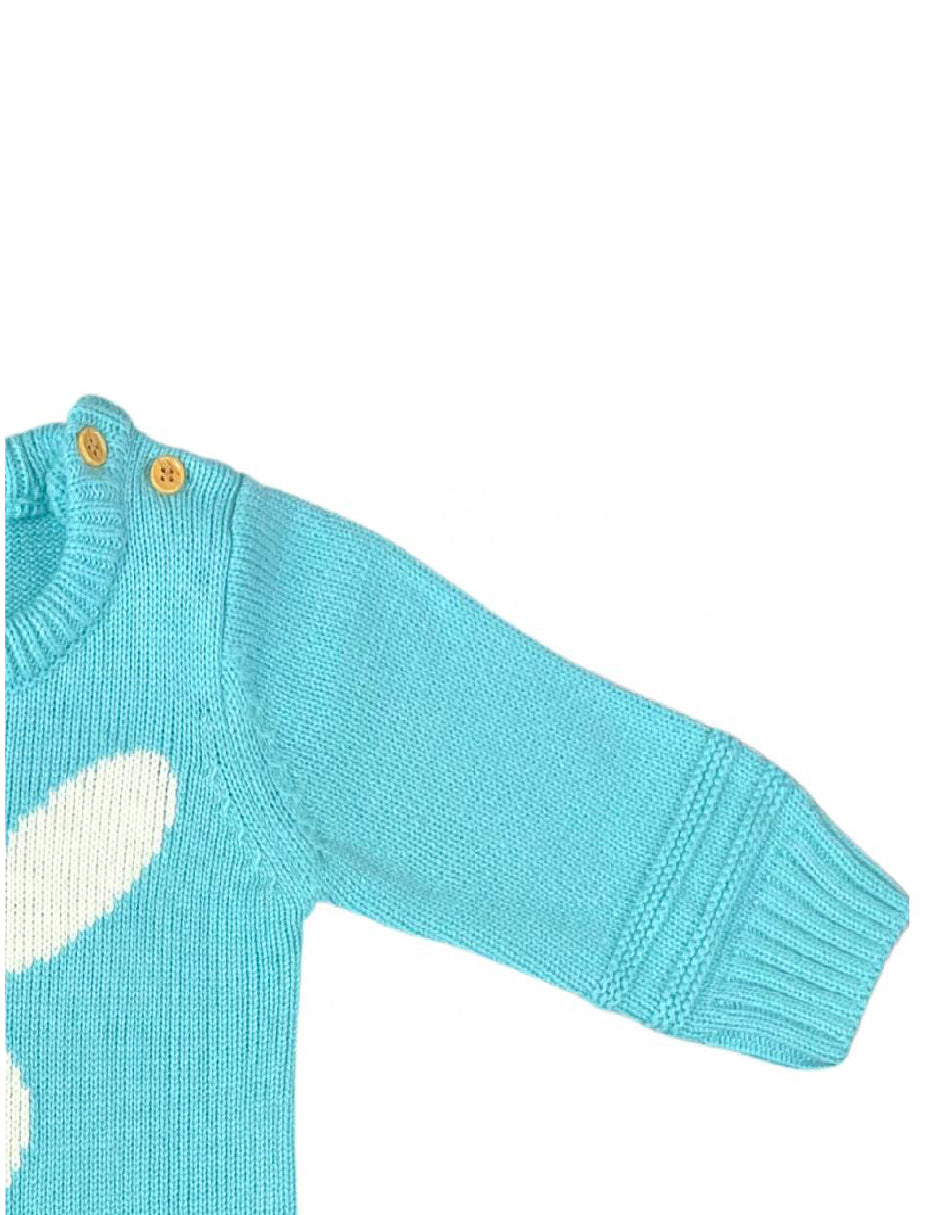 Ropa Mameluco conejo turqueza